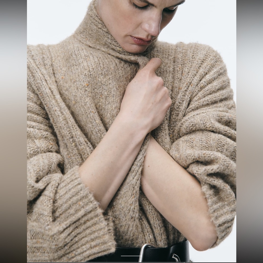 ZARA RIB KNIT COAT/ CARDIGAN - Picture 7 of 11